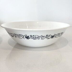 Vintage Corning Ware Corelle Black Winding Gate Pattern Vegetable Serving Dish